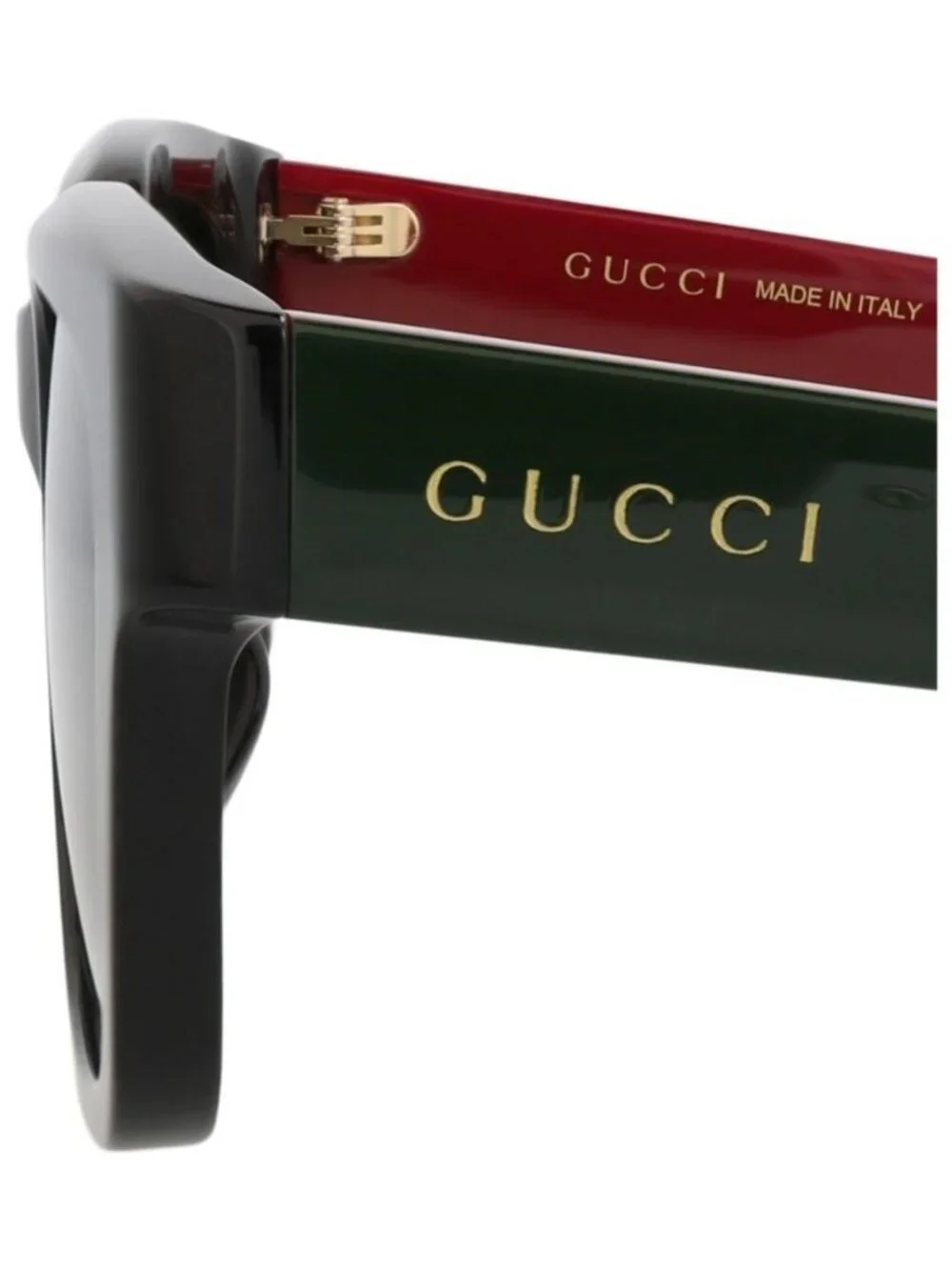 New Gucci Mens Square/Rectangle Black Red Green Fashion Designer Sunglasses